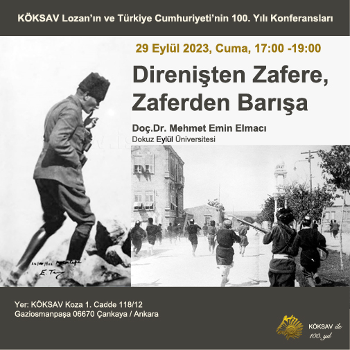 K&Ouml;KSAV 100. Y�l Konferanslar�, Do&ccedil;.Dr. Mehmet Emin Pazarc� D�reni�ten Zafere, Zaferden Bar��a