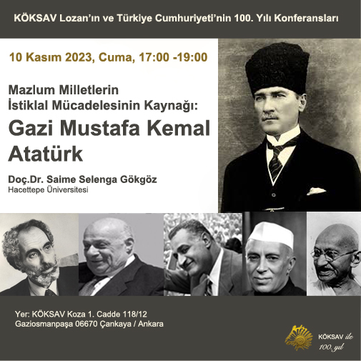 K�KSAV 100. Y�l Konferanslar� - Saime Selenga G�kg�z - 10 Kas�m 2023